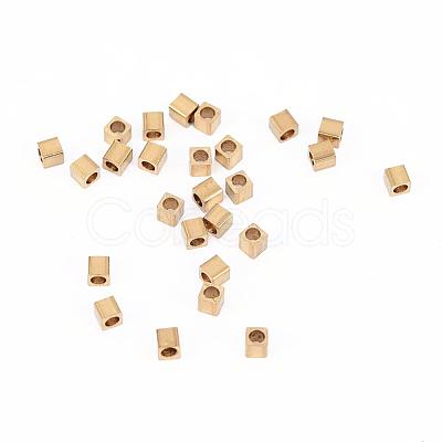 Brass Spacer Beads KK-F713-22C-2.5x2.5mm-1