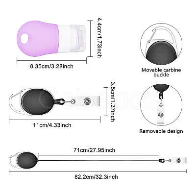 Portable Silicone Travel Bottles MRMJ-BC0002-10-1