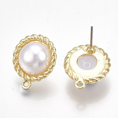 Alloy Stud Earring Findings X-PALLOY-T065-32-1