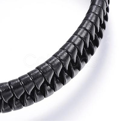 Adjustable PU Leather Cord Bracelets BJEW-P099-03B-1