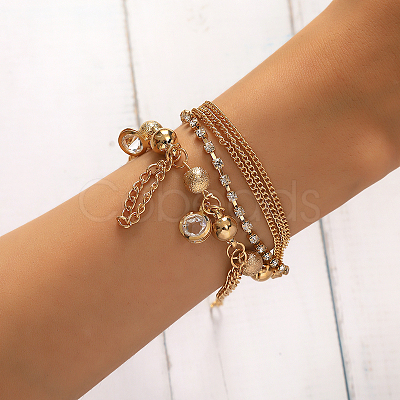 Fashionable Iron Multi-Layer Handmade Tassel Jewelry Personalized Bracelets KR6302-1-1