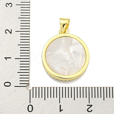 Brass Micro Pave Clear Cubic Zirconia Pendants KK-K354-04G-04-1