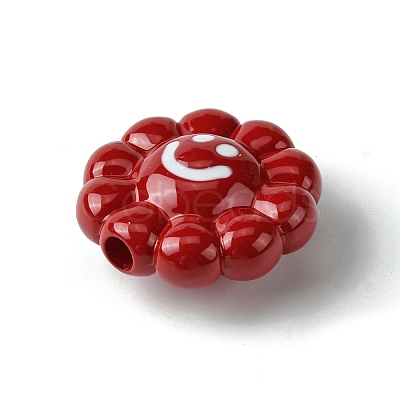 Dopamine Style Opaque Acrylic Beads SACR-Z002-01G-1