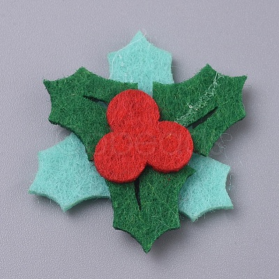 Mistletoe/Holly Leaf Shape Christmas Cupcake Cake Topper Decoration DIY-I032-22-1