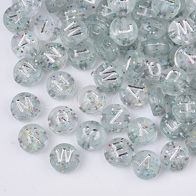 Plating Transparent Acrylic Beads TACR-T008-01B-1