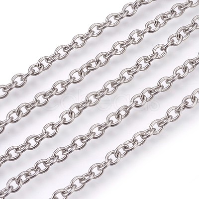 Tarnish Resistant 304 Stainless Steel Cable Chains CHS-L017-09A-1