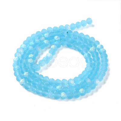 Transparent Glass Beads Strands EGLA-A044-T2mm-MB08-1