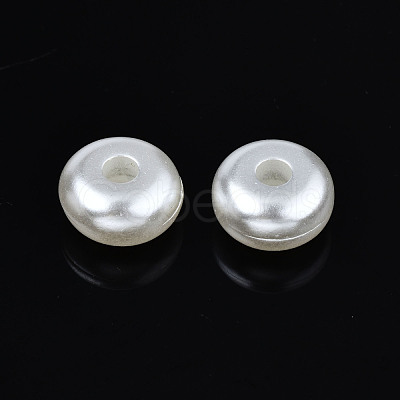 ABS Plastic Imitation Pearl Beads OACR-N008-150-1