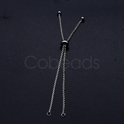 Tarnish Resistant Adjustable 201 Stainless Steel Slider Bracelets Making STAS-S105-JN646-1-1