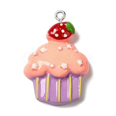 Opaque Resin Imitation Food Pendants FIND-Z006-05B-1