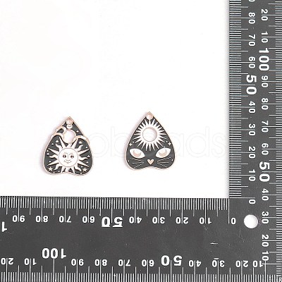 20Pcs 4 Style Alloy Enamel Pendants ENAM-SZ0003-15-1