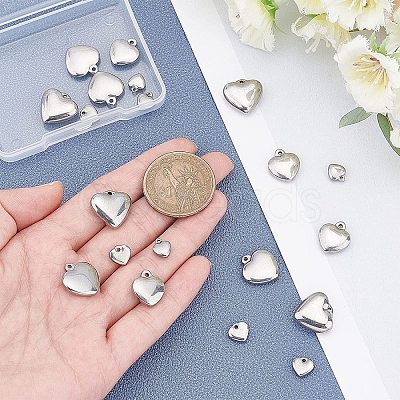 Unicraftale 20Pcs 5 Style 304 Stainless Steel Charms STAS-UN0026-92-1