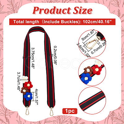 Polycotton Wide Bag Straps DIY-WH0304-697C-1