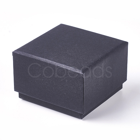 Kraft Paper Cardboard Jewelry Boxes CBOX-WH0003-01B-1