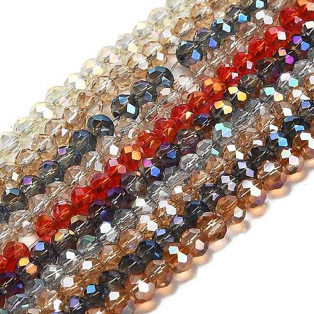 Electroplate Glass Beads Strands EGLA-D020-4x3mm-M2-1