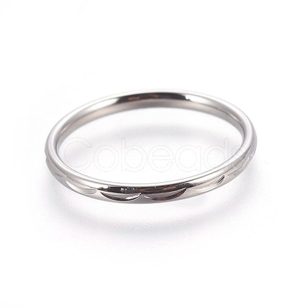 Tarnish Resistant 304 Stainless Steel Finger Rings RJEW-O032-01P-1