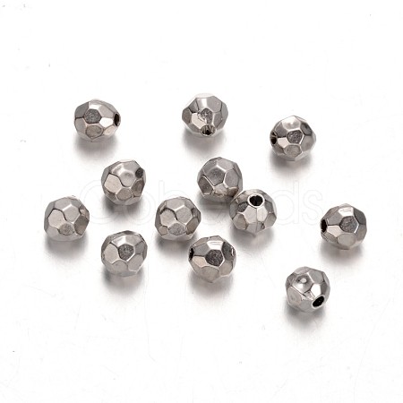 Faceted Round CCB Plastic Beads CCB-D003-02-1