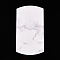 Paper Pillow Boxes, Gift Candy Packing Box, Marble Texture Pattern, White, Box: 12.5x7.6x1.9cm, Unfold: 14.5x7.9x0.1cm