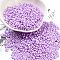 Opaque Colours Glass Seed Beads, Peanut, Lilac, 2x4x2mm, Hole: 0.8mm, about 45000pcs/pound