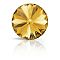 Preciosa&reg MAXIMA Crystal Round Stones, Czech Crystal, Bicone(436 11 177 Rivoli), Dura Foiling, 10070 Topaz, SS29(6.15~6.35mm)