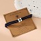 Alloy Rope String Bracelets for Woman Men, Square with Cross, Midnight Blue, 5-1/2~10-1/4 inch(14~26cm)