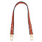 Microfiber Leather Bag Straps, with Alloy Swivel Clasps, Bag Replacement Accessories, Sienna, 59.5x1.75x1.15cm