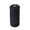 Cotton Macrame Cord, Round Macrame Rope for Wall Hangers, Boho Decorations, DIY Macrame Craft, Black, 3mm, about 109.36 Yards(100m)/Roll