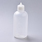 Plastic Glue Bottles, White, 10.8x4.3cm, Capacity: 100ml