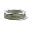 Braided Nylon Threads, Dyed, Knotting Cord, for Chinese Knotting, Crafts and Jewelry Making, Dark Green, 1mm, about 20m/roll