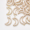 ABS Plastic Imitation Pearl Pendants PALLOY-T071-057-1