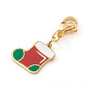 Christmas Themed 316 Surgical Stainless Steel Enamel Charms HJEW-JM00458-05-2