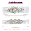 Flower Pattern Polyester Lace Elastic Bridal Garters AJEW-WH0470-67-2