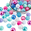 Colorful Acrylic Kid Chunky Beads Sets DIY-WH0257-51-1