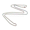 Ion Plating(IP) 304 Stainless Steel Ball Chain Necklaces NJEW-L149-B02-M-2