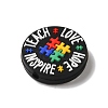 Autism Theme Silicone Focal  Beads SIL-G011-10D-2