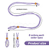   9Pcs 9 Colors Braided Cotton Thread Cords Macrame Pouch Necklace Making FIND-PH0010-47B-2