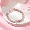 Natural Rose Quartz Beads Kids Bracelets BJEW-JB10611-08-2