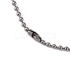 Tarnish Resistant 304 Stainless Steel Ball Chain Necklaces CHS-O005-B-1.5mm-4