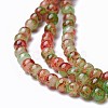 Spray Painted Glass Beads Strands GLAA-A038-A-47-3