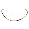 Bohemian Style Glass Beaded Necklaces for Women NJEW-JN04656-4