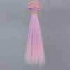 Gradient Plastic Long Straight Hair Doll Wig Hair PW-WG20641-34-1