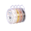 4 Colors Round Copper Wire for Jewelry Making CWIR-BC0002-02-5