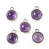 Natural Amethyst Pendants G-K372-03G-02-1