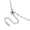 Brass Micro Pave Cubic Zirconia Pendant Necklaces NJEW-C039-06P-4