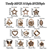 28Pcs 14 Styles Alloy Enamel Pendants FIND-TA0002-71-11