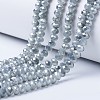 Electroplate Glass Beads Strands EGLA-A034-J6mm-Y02-1