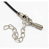 Black Rubber Necklace Cord Making RCOR-D002-A-2