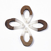 Resin & Walnut Wood Pendants RESI-T023-A-17-M-2