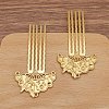 Alloy Hair Comb Finding PW-WG7CF42-02-1