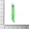 Electroplated Natural Quartz Pendants G-P315-B01-P-4